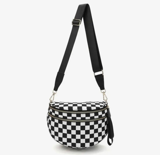 Checkered Crossbody