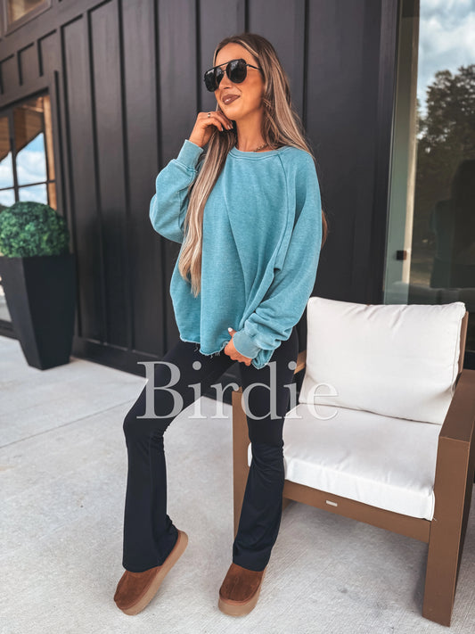 Teal Cozy Pullover