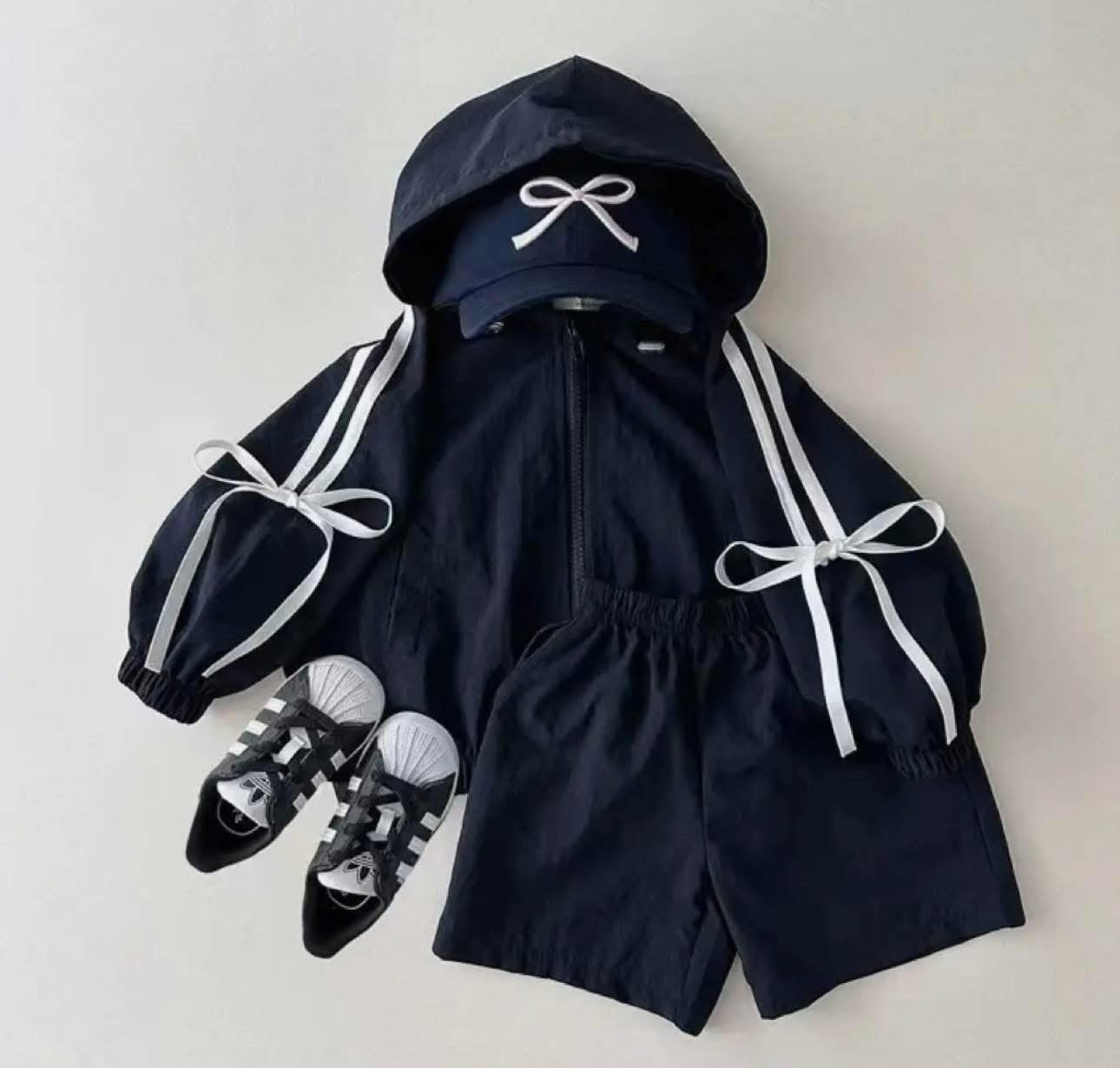 Navy Bow Set